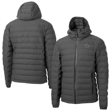 Men's-Cutter & Buck  Gray Cincinnati Bearcats Mission Ridge Eco Insulated Repreve Hooded Full-Zip Puffer Jacket
