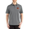 thumbnail image 1 of Men's Cutter & Buck Gray Cincinnati Bengals Big & Tall Advantage Refresh Epic Confidence Recycled Tri-Blend Pique Polo, 1 of 2