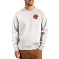 thumbnail image 1 of Men's Cutter & Buck Gray Cincinnati Bengals Throwback Roam Recycled Raglan Pullover Sweatshirt, 1 of 2