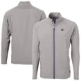 thumbnail image 1 of Men's Cutter & Buck Gray Cincinnati Reds Adapt Eco Knit Hybrid Recycled Full-Zip Jacket, 1 of 3