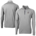 thumbnail image 1 of Men's Cutter & Buck  Gray Cincinnati Reds Adapt Eco Knit Stretch Recycled Big & Tall Quarter-Zip Pullover Top, 1 of 3