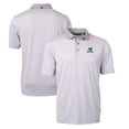 thumbnail image 1 of Men's Cutter & Buck Gray Citadel Bulldogs Big & Tall Virtue Eco Pique Micro Stripe Recycled DryTec Polo, 1 of 3