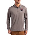 thumbnail image 1 of Men's Cutter & Buck  Gray Clark Atlanta University Panthers Primary Coastline Epic Comfort Long-Sleeve Polo, 1 of 2