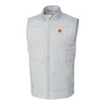 thumbnail image 1 of Men's Cutter & Buck Gray Clemson Tigers Big & Tall Stealth DryTec Full-Zip Vest, 1 of 1