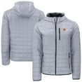 thumbnail image 1 of Men's-Cutter & Buck  Gray Clemson Tigers Rainier Eco PrimaLoft Hooded Full-Zip Jacket, 1 of 3