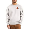 thumbnail image 1 of Men's Cutter & Buck Gray Cleveland Browns Primary Logo Roam Recycled Raglan Pullover Sweatshirt, 1 of 2