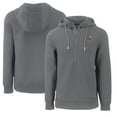 thumbnail image 1 of Men's Cutter & Buck Gray Cleveland Browns Throwback Roam Eco Half-Zip Recycled Pullover Hoodie, 1 of 3