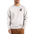 thumbnail image 1 of Men's Cutter & Buck Gray Cleveland Browns Throwback Roam Recycled Raglan Pullover Sweatshirt, 1 of 2