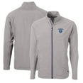 thumbnail image 1 of Men's Cutter & Buck Gray Columbia University Big & Tall Adapt Eco Knit Hybrid Recycled Full-Zip Jacket, 1 of 3