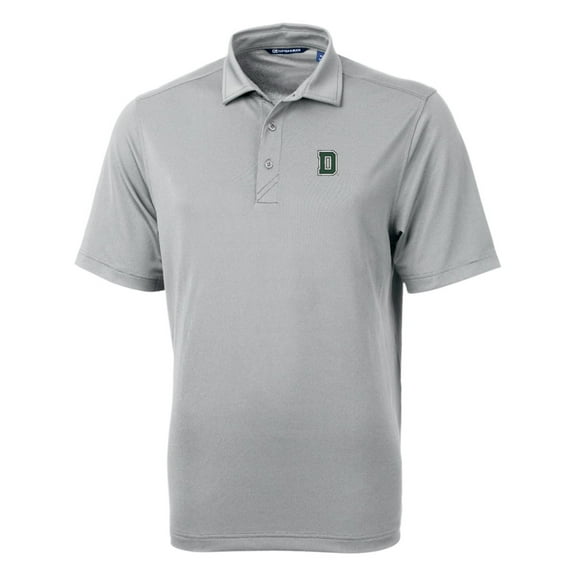 Men's Cutter & Buck Gray Dartmouth Big Green Big & Tall Virtue Eco Pique Recycled Polo