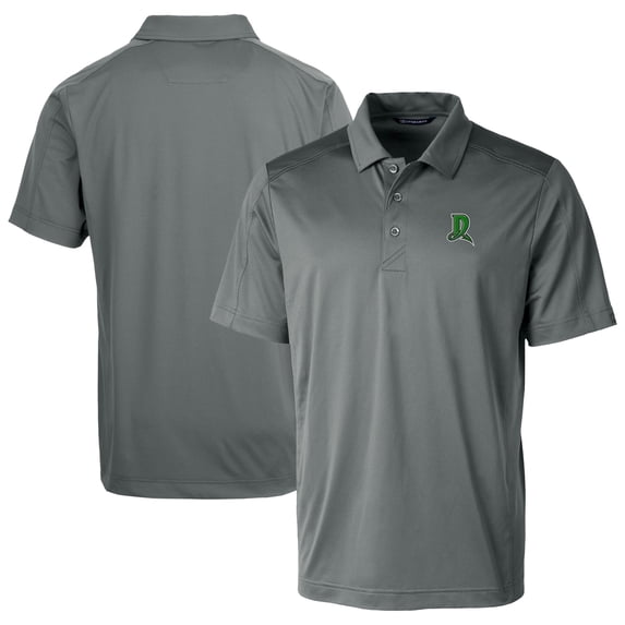 Men's Cutter & Buck Gray Dayton Dragons Prospect Textured Stretch Polo