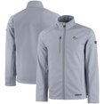 thumbnail image 1 of Men's Cutter & Buck Gray Denver Broncos Evoke Eco Softshell Recycled Full-Zip Jacket, 1 of 3