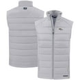 thumbnail image 1 of Men's Cutter & Buck Gray Denver Broncos Primary Mark Evoke PrimaLoft Hybrid Eco Softshell Recycled Full-Zip Vest, 1 of 3