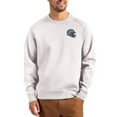 thumbnail image 1 of Men's Cutter & Buck Gray Detroit Lions Helmet Roam Recycled Raglan Pullover Sweatshirt, 1 of 2