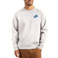 thumbnail image 1 of Men's Cutter & Buck Gray Detroit Lions Primary Logo Roam Recycled Raglan Pullover Sweatshirt, 1 of 2