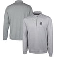 thumbnail image 1 of Men's Cutter & Buck  Gray Detroit Tigers Stealth Heathered Quarter-Zip Pullover Top, 1 of 3