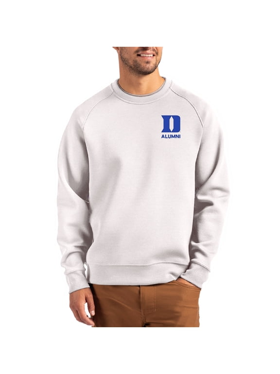 Men's Cutter & Buck Gray Duke Blue Devils Roam Recycled Pullover