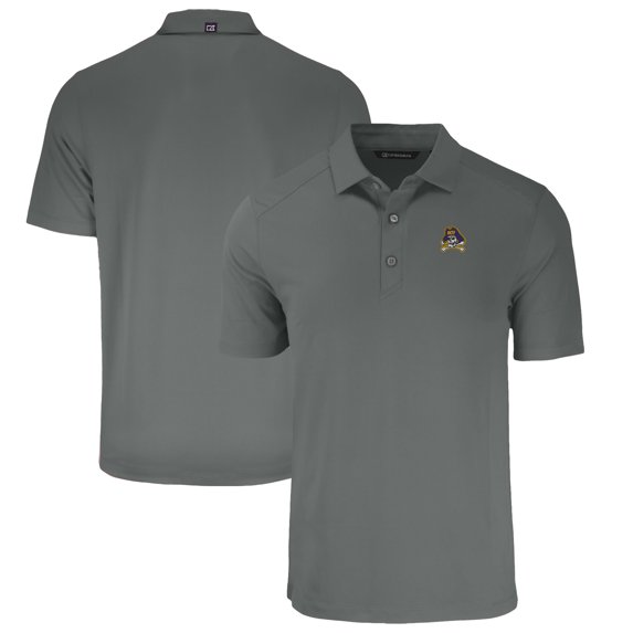 Men's Cutter & Buck Gray ECU Pirates Big & Tall Forge Eco Stretch Recycled Polo