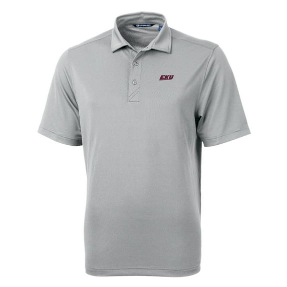 Men's Cutter & Buck Gray Eastern Kentucky Colonels Big & Tall Virtue Eco Pique Recycled Polo