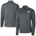 thumbnail image 1 of Men's-Cutter & Buck  Gray FC Cincinnati Traverse Stretch Eco Stripe Quarter-Zip Pullover Top, 1 of 3