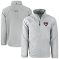 thumbnail image 1 of Men's Cutter & Buck  Gray FC Dallas Big & Tall Charter Eco Knit Recycled Full-Zip Hoodie Jacket, 1 of 3