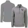 thumbnail image 1 of Men's-Cutter & Buck  Gray FC Dallas Roam Eco Recycled Quarter-Zip Pullover Top, 1 of 3