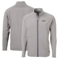 thumbnail image 1 of Men's Cutter & Buck Gray Florida A&M Rattlers Big & Tall Adapt Eco Knit Hybrid Recycled Full-Zip Jacket, 1 of 3