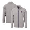 thumbnail image 1 of Men's Cutter & Buck  Gray Florida Gators Swinging Gator Big & Tall Adapt Eco Knit Hybrid Recycled Full-Zip Jacket, 1 of 3
