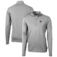 thumbnail image 1 of Men's Cutter & Buck Gray Florida Gators Team Big & Tall Virtue Eco Pique Recycled Quarter-Zip Pullover Top, 1 of 3