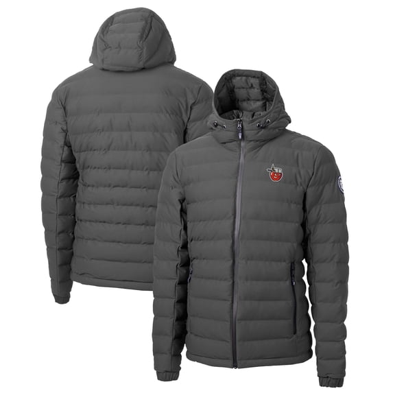 Men's Cutter & Buck Gray Fort Wayne TinCaps Mission Ridge Repreve Eco Insulated Full-Zip Puffer Jacket