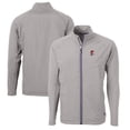 thumbnail image 1 of Men's Cutter & Buck  Gray Fresno Grizzlies Adapt Eco Knit Hybrid Recycled Full-Zip Jacket, 1 of 3