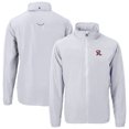 thumbnail image 1 of Men's Cutter & Buck Gray Frisco RoughRiders Big & Tall Charter Eco Knit Recycled Full-Zip Jacket, 1 of 3