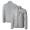 thumbnail image 1 of Men's Cutter & Buck Gray Frisco RoughRiders Rainier PrimaLoft Big & Tall Eco Insulated Full-Zip Puffer Jacket, 1 of 3