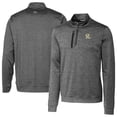 thumbnail image 1 of Men's Cutter & Buck  Gray Frisco RoughRiders Stealth Heathered Quarter-Zip Top, 1 of 3