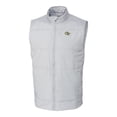 thumbnail image 1 of Men's Cutter & Buck Gray GA Tech Yellow Jackets Big & Tall Stealth DryTec Full-Zip Vest, 1 of 1