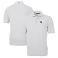 thumbnail image 1 of Men's Cutter & Buck Gray Georgetown Hoyas Big & Tall Team Logo Virtue Eco Pique Stripe Recycled Polo, 1 of 3