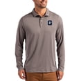 thumbnail image 1 of Men's Cutter & Buck  Gray Georgetown Hoyas Vault Coastline Epic Comfort Long-Sleeve Polo, 1 of 2