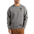 thumbnail image 1 of Men's Cutter & Buck Gray Georgia Tech Yellow Jackets Roam Recycled Pullover, 1 of 2