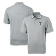 thumbnail image 1 of Men's Cutter & Buck Gray Georgia Tech Yellow Jackets Team Logo Virtue Eco Pique Recycled Polo, 1 of 3