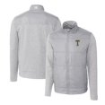 thumbnail image 1 of Men's Cutter & Buck Gray Georgia Tech Yellow Jackets Vault Stealth Hybrid Quilted Full-Zip Windbreaker Jacket, 1 of 3