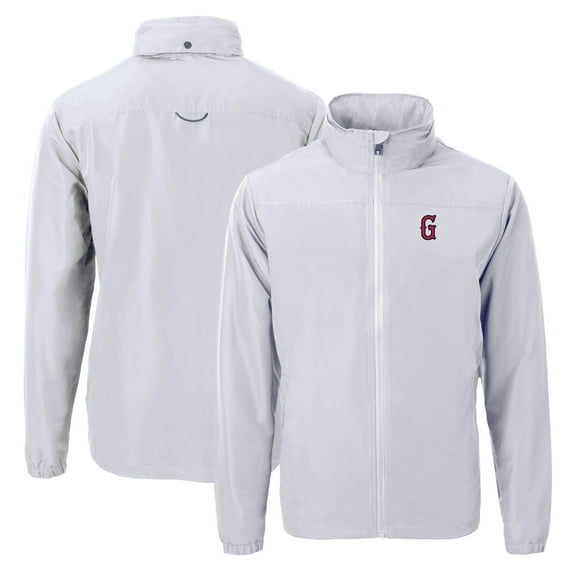 Men's Cutter & Buck Gray Greenville Drive Charter Eco Recycled Full-Zip Jacket