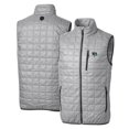 thumbnail image 1 of Men's Cutter & Buck Gray Gwinnett Stripers Rainier PrimaLoft Eco Insulated Full-Zip Puffer Vest, 1 of 3