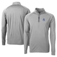 thumbnail image 1 of Men's Cutter & Buck  Gray Hartford Yard Goats Adapt Eco Knit Stretch Recycled Big & Tall Quarter-Zip Pullover Top, 1 of 3