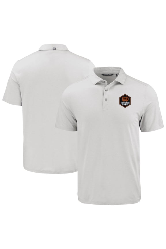 Men's Cutter & Buck Gray Houston Dynamo FC Coastline Epic Comfort Eco Recycled Polo