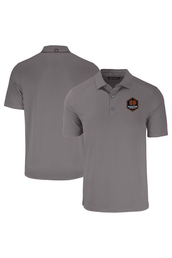 Men's Cutter & Buck Gray Houston Dynamo FC Forge Eco Stretch Recycled Polo