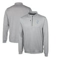 thumbnail image 1 of Men's Cutter & Buck Gray Houston Oilers Stealth Heathered Big & Tall Throwback Logo Quarter-Zip Pullover Top, 1 of 3