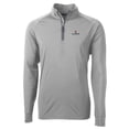 thumbnail image 1 of Men's Cutter & Buck Gray Illinois Fighting Illini Big & Tall Adapt Eco Knit Quarter-Zip Pullover Jacket, 1 of 1