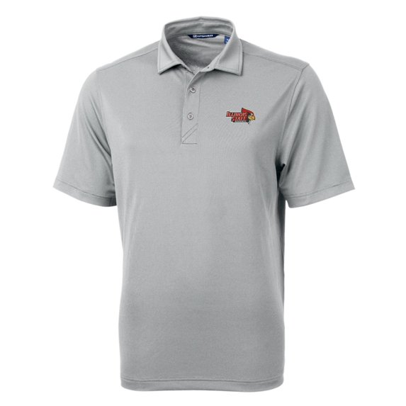 Men's Cutter & Buck Gray Illinois State Redbirds Big & Tall Virtue Eco Pique Recycled Polo