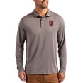 thumbnail image 1 of Men's Cutter & Buck  Gray Indiana Hoosiers Primary Coastline Epic Comfort Long-Sleeve Polo, 1 of 2