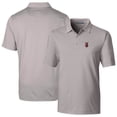 thumbnail image 1 of Men's Cutter & Buck  Gray Indianapolis Indians Forge Pencil Stripe Stretch DryTec Polo, 1 of 3